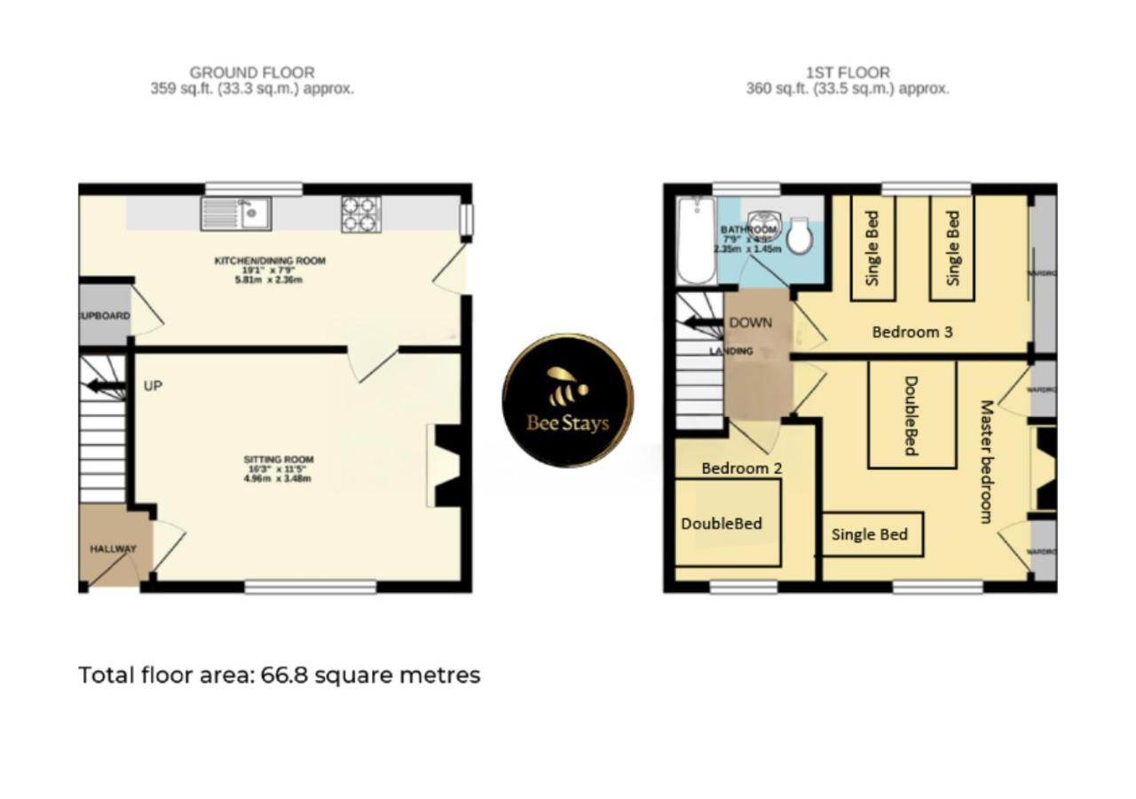 Bee Stays - Northway House Warrington  Ngoại thất bức ảnh